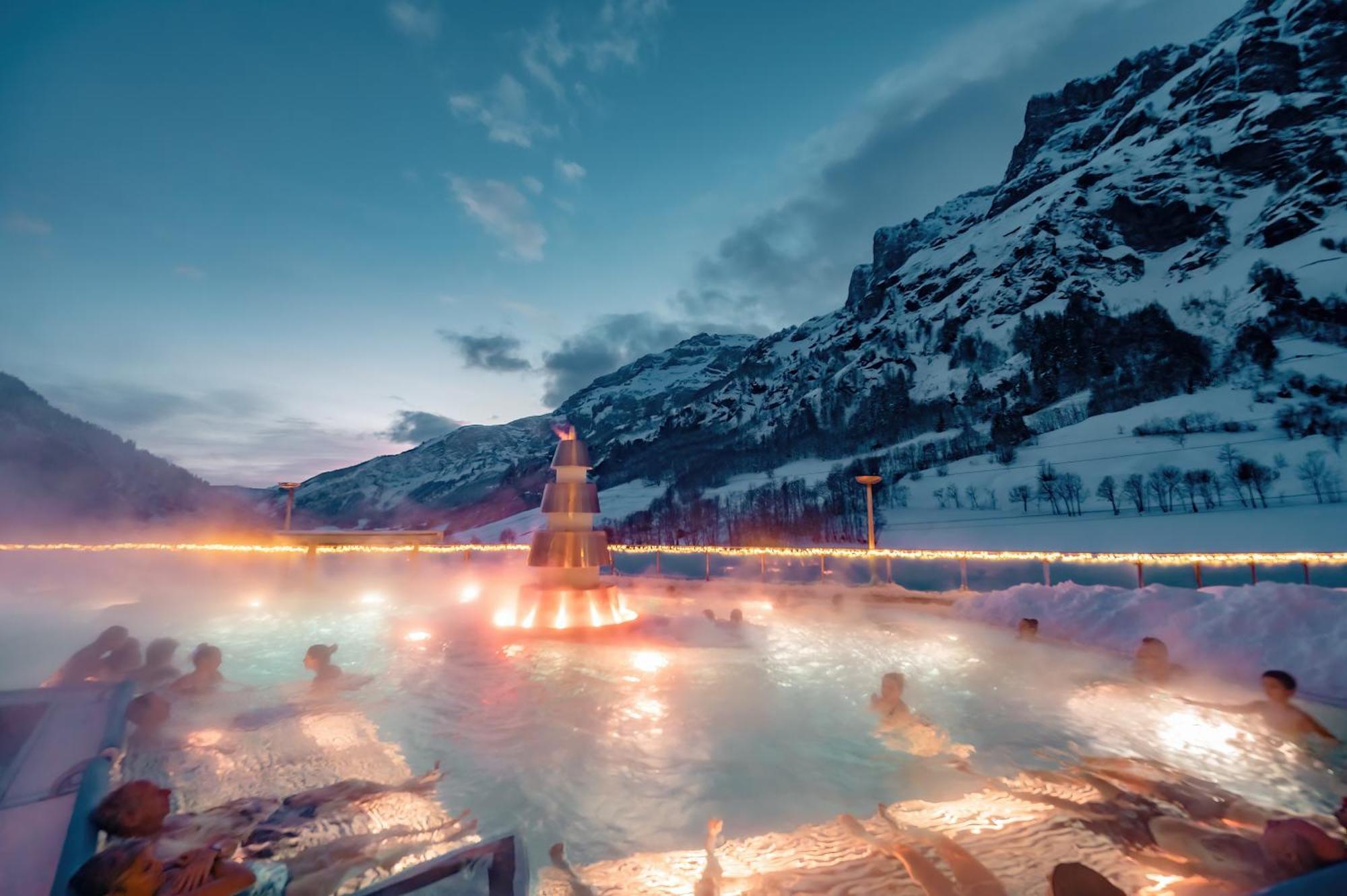 Hotel Alpenblick-Leukerbad-Therme Exteriör bild